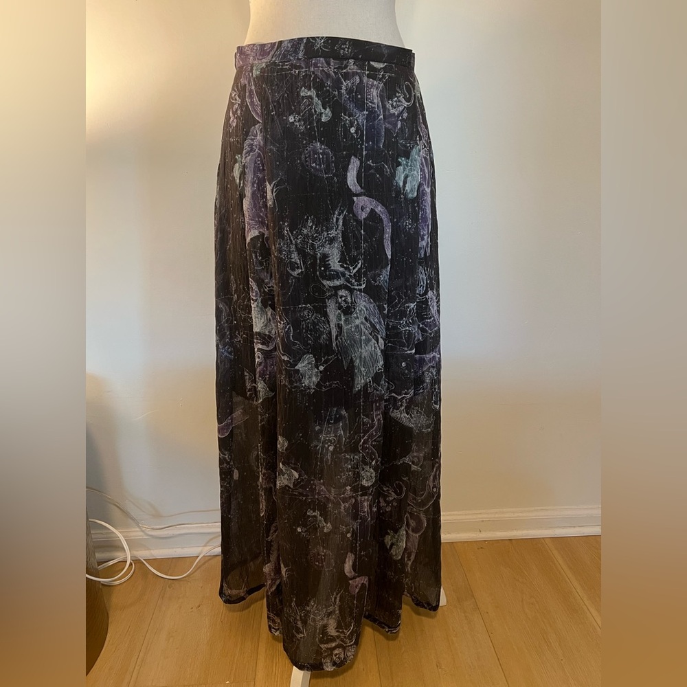 Raquel Allegra NWT Zodiac Black Maxi Skirt